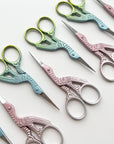 Embroidery stork scissors, small bird scissors: Peacock