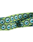 Hexagon Ribbon Trim Green & Blue 7/8" - Tula Pink - PER QUARTER METRE