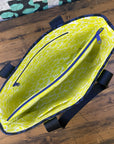 Divided Tablet Tote - Sunshine Toweling/Cone Flower