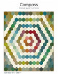 Compass Pieced Quilt Pattern
