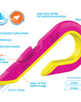 Slice Manual Box Cutter - Pink/Yellow