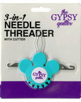 The Gypsy Quilter 3 In 1 Needle Threader with Cutter