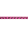 Wanderer Ribbon Burgundy on Pink 3/8" - Tula Pink - PER QUARTER METRE