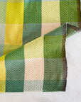 Waffle Happy Checkers Limon - Fableism Supply Co - PER QUARTER METRE