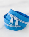 30" Zipper - Double Pull in Clear Sky