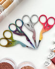 Embroidery stork scissors, small bird scissors: Pink shell