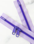30" Zipper - Double Pull in Daphne