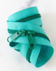 30" Zipper - Double Pull in Turquoise