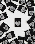 Dad Made It Heart Woven Labels - Sewing Woven Clothing Tags