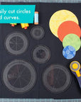 Creative Grids Quilt Ruler Circles (5 Discs with Grips) Quilt Ruler