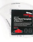 Creative Grids Face Mask Template 3 Sizes in 1
