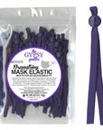 Drawstring Mask Elastic Purple 8in 60ct