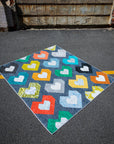 Two Hearts Quilt Paper Pattern