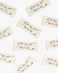"WEAR THE SHIT OUTTA ME" Cotton Labels 10 Pack