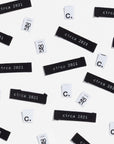 "CIRCA 2021" Dual Pack Cotton Printed Labels