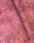 Vintage Embossed Floral Vinyl Purple Rose 18"x 53" - SOLD PER ROLL