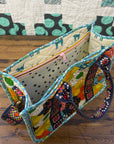 Zuri Crossbody Tote - Patchwork Hexies