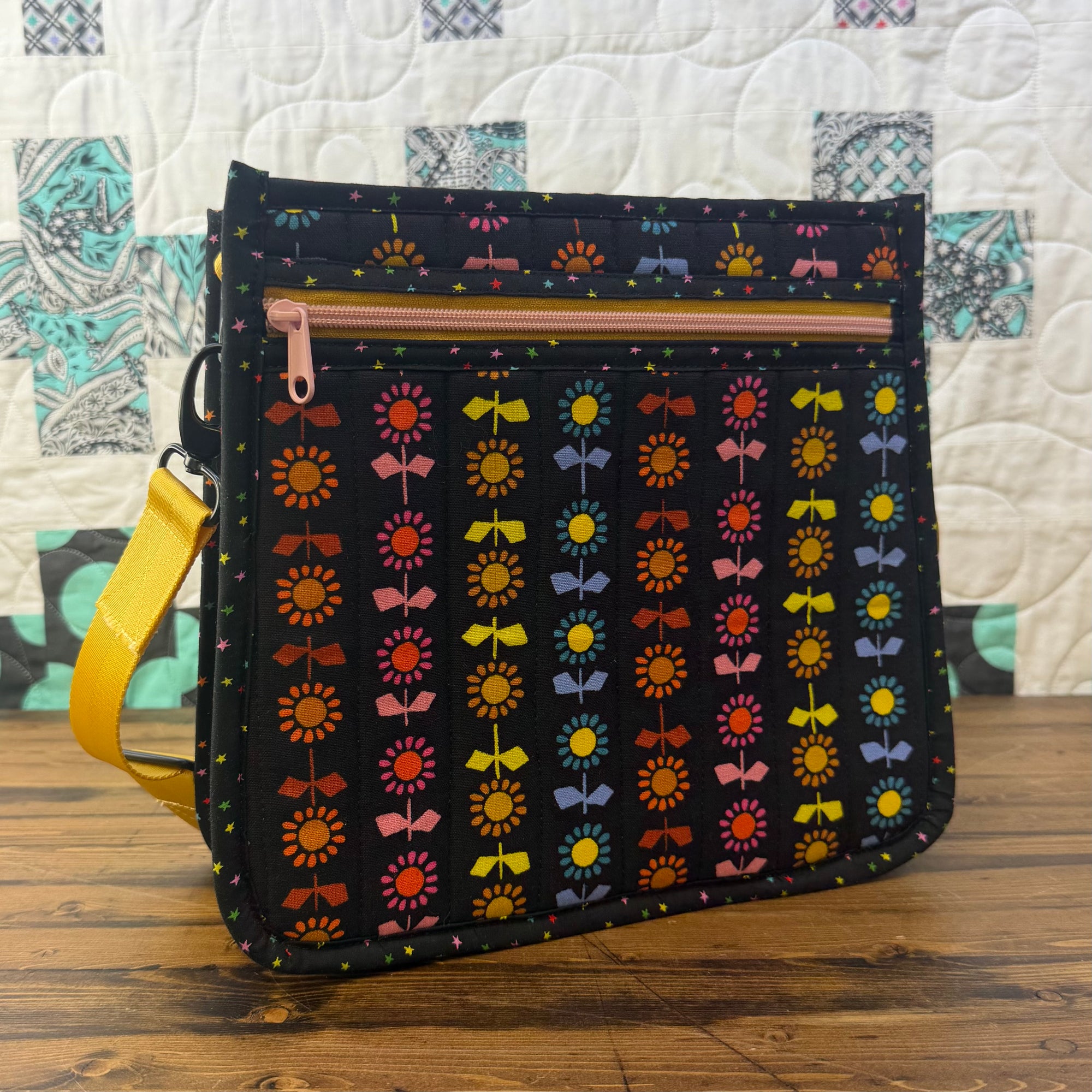 Janet Mae Purse - Floral Canvas