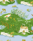 PRE ORDER JUNE 2026 - Heather Ross Favorites Frog Pond Medium Blue - Heather Ross - PER QUARTER METRE / 10" CUT