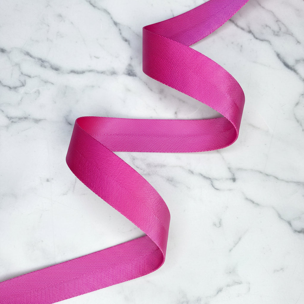 Herringbone Webbing 1 1/2" Rhododendron - PER QUARTER METRE