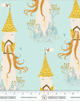 PRE ORDER JUNE 2026 - Heather Ross Favorites Rapunzel Aqua - Heather Ross - PER QUARTER METRE / 10" CUT