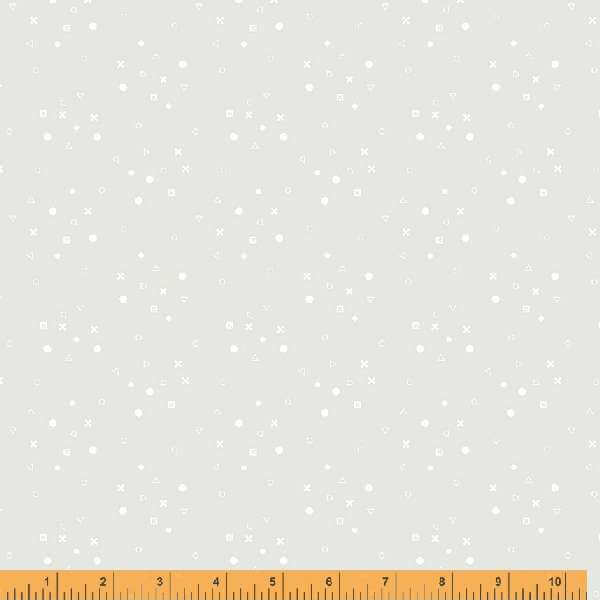 Crystal XOXO White-on-White - Whistler Studios - PER FULL METRE / 10" CUT