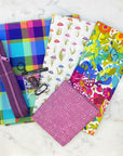 Stitch and Stash Tote Bag Kit - Summer Plaid & Allison Glass