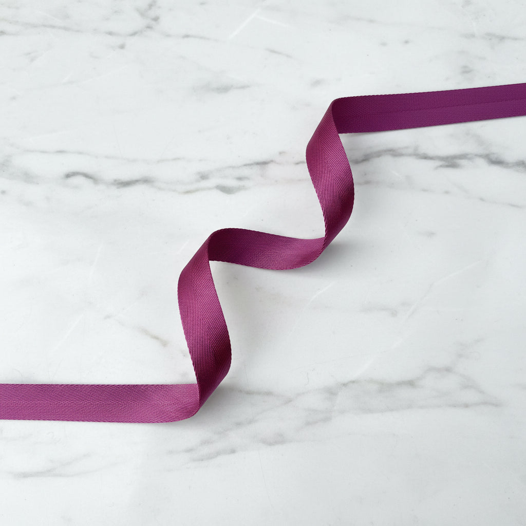 Herringbone Webbing 1 1/2" Pomegranate - PER QUARTER METRE