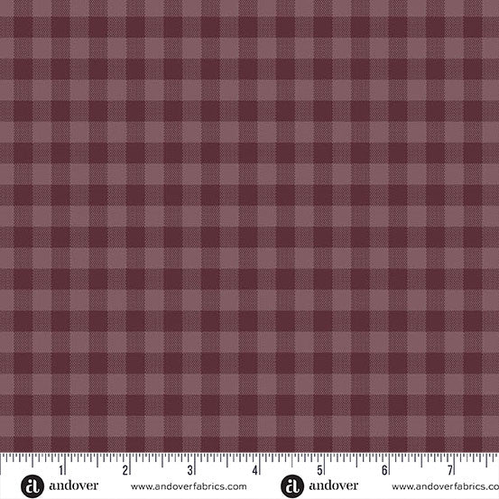 Quiltessential Gingham Plum - Edyta Sitar - PER QUARTER METRE/ 10" CUT