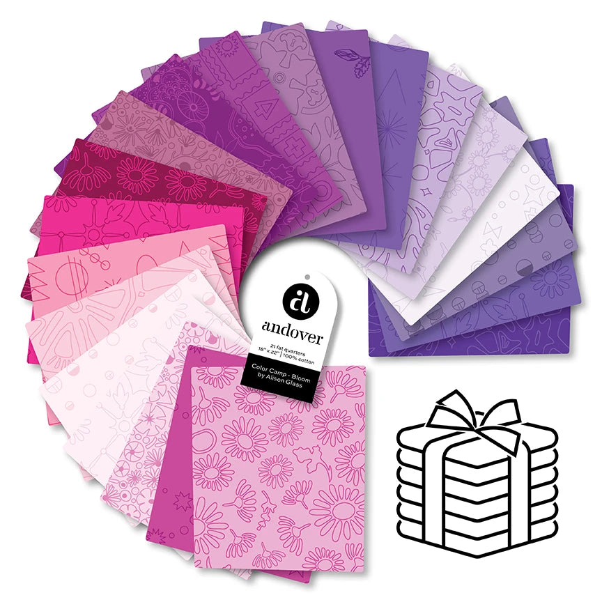 PRE ORDER OCTOBER 2026 - Color Camp Bloom Fat Quarter Bundle - Alison Glass
