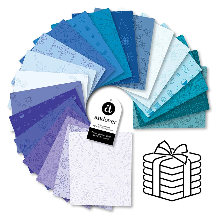 PRE ORDER OCTOBER 2026 - Color Camp Dusk Fat Quarter Bundle - Alison Glass