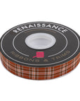Plaid Perfection in Rust - 7/8" width - The Great Outdoors