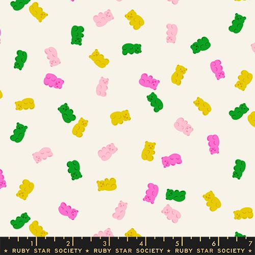 Merry Happy Merry Gummies Natural - Ruby Star Society - PER QUARTER METRE / 10" CUT