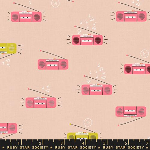 Lofi Linens Boom Peach Blossom - Rashida Coleman Hale - PER QUARTER METRE / 10" CUT