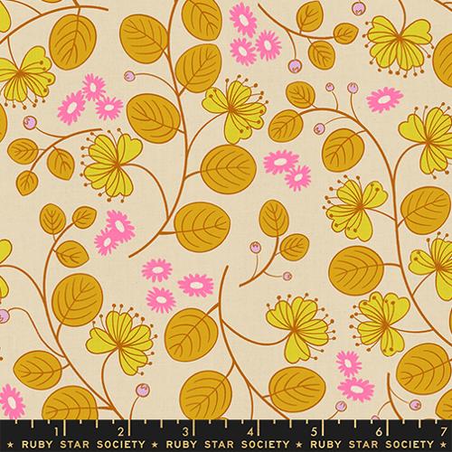 Lofi Linens Caper Parchment - Rashida Coleman Hale - PER QUARTER METRE / 10" CUT