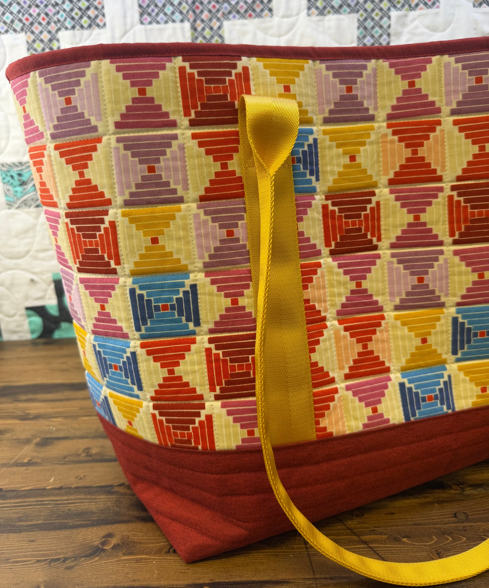 Altoona Tote Large - Persimmon Canvas/HydraWeave