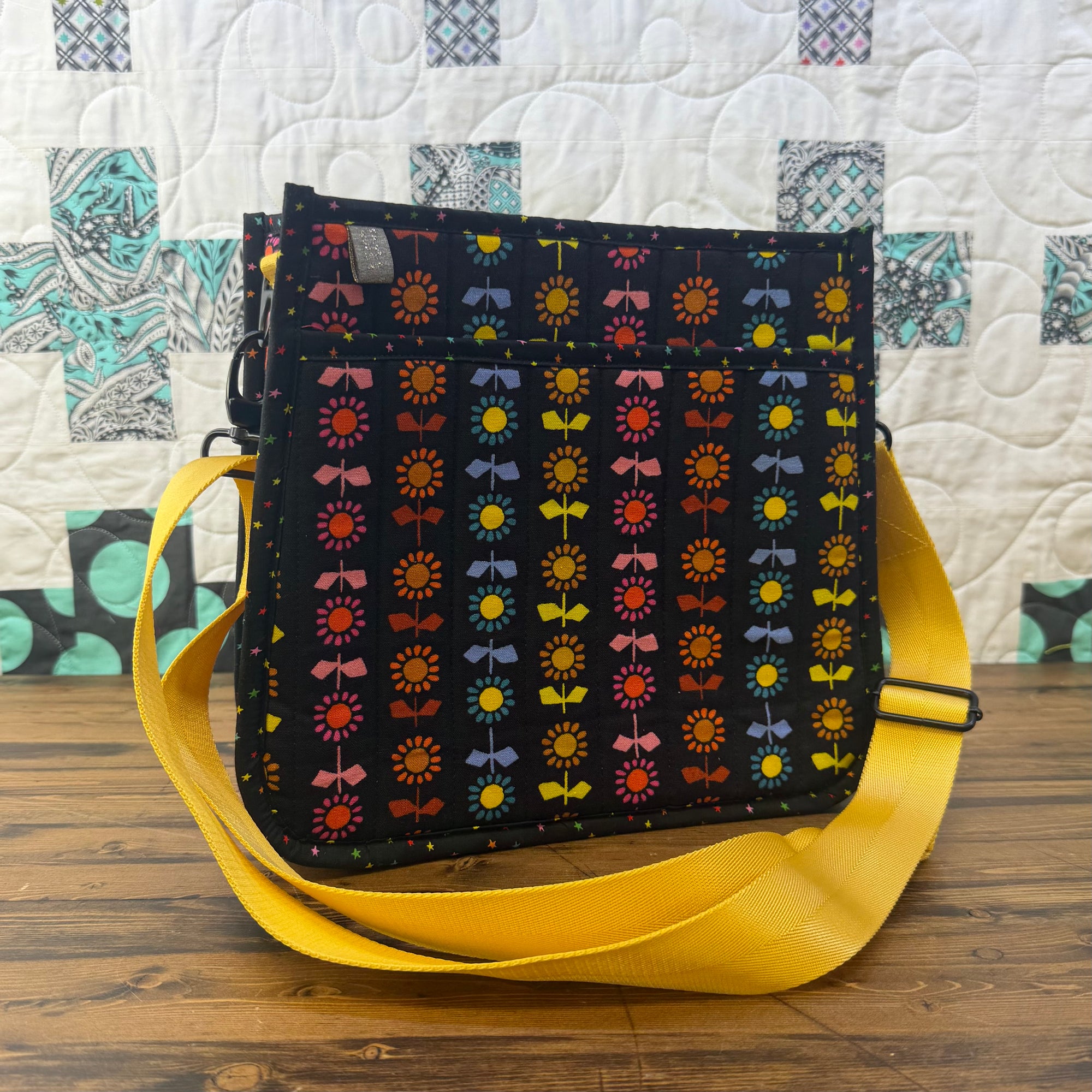 Janet Mae Purse - Floral Canvas