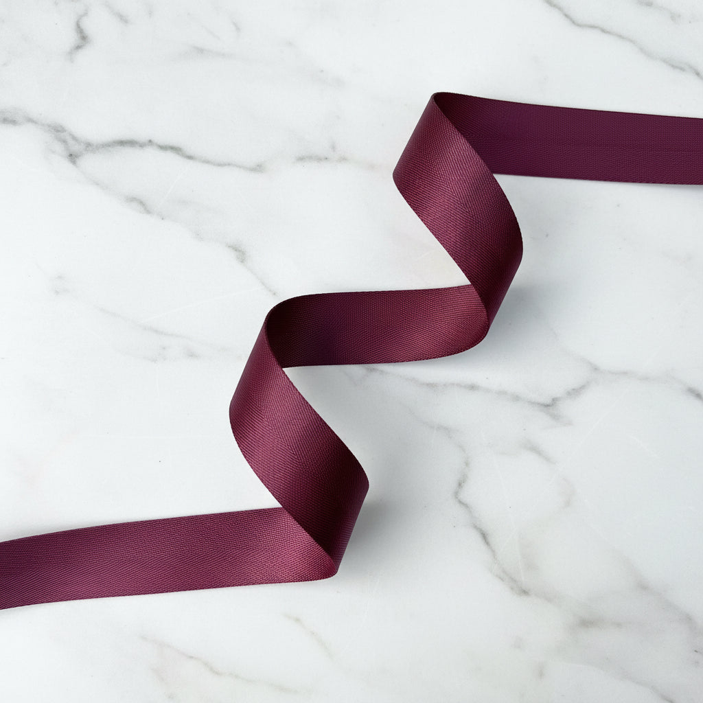 Herringbone Webbing 1 1/2" Merlot - PER QUARTER METRE