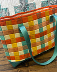 Divided Tablet Tote - Plaid/Insectarium