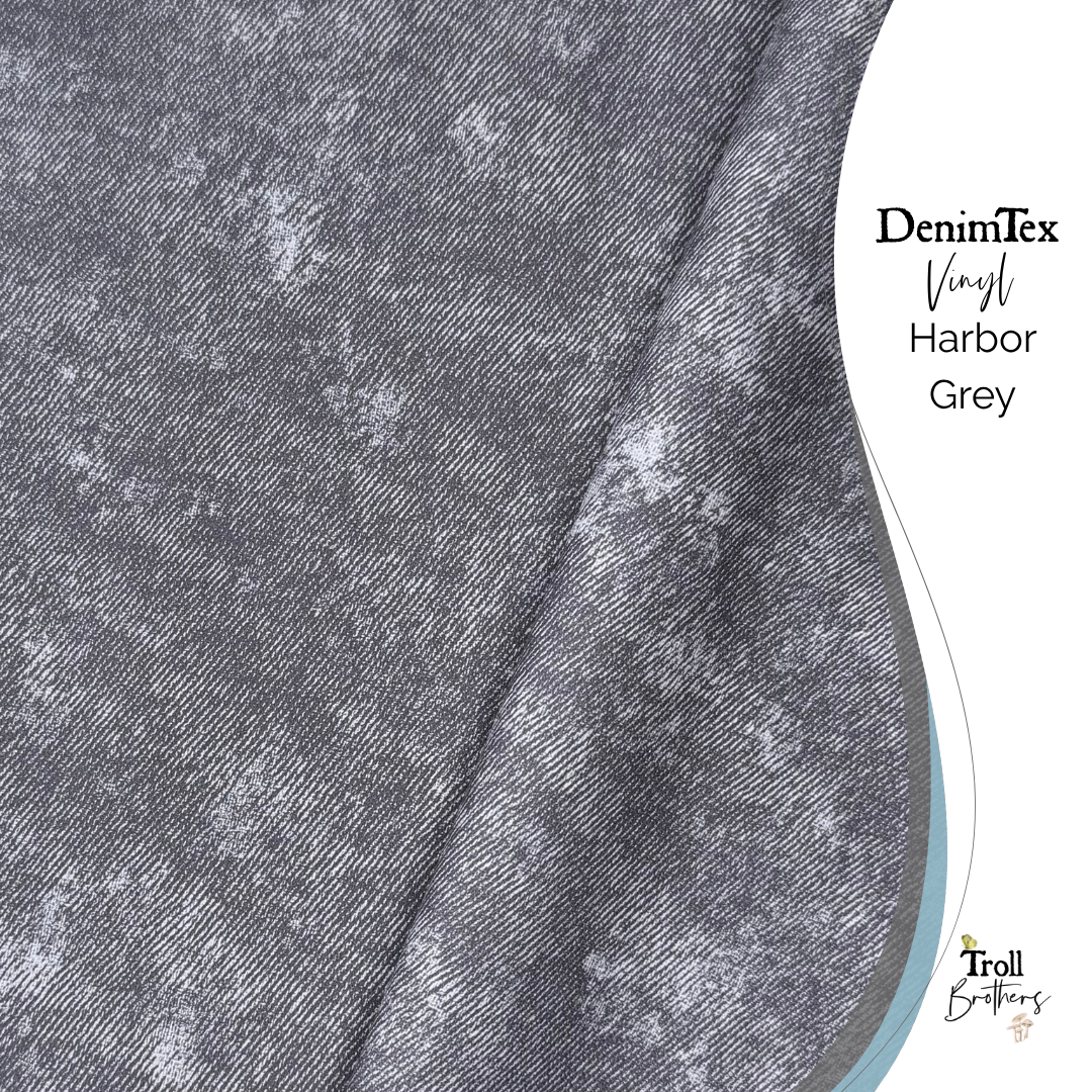 DenimTex Vinyl Harbor Grey - PER ROLL