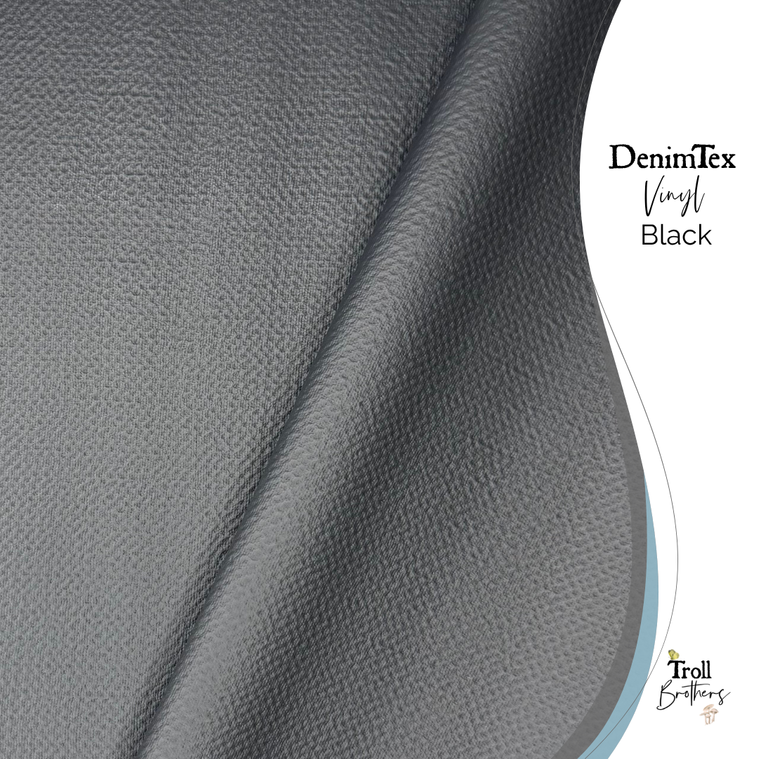 DenimTex Vinyl Black - PER ROLL