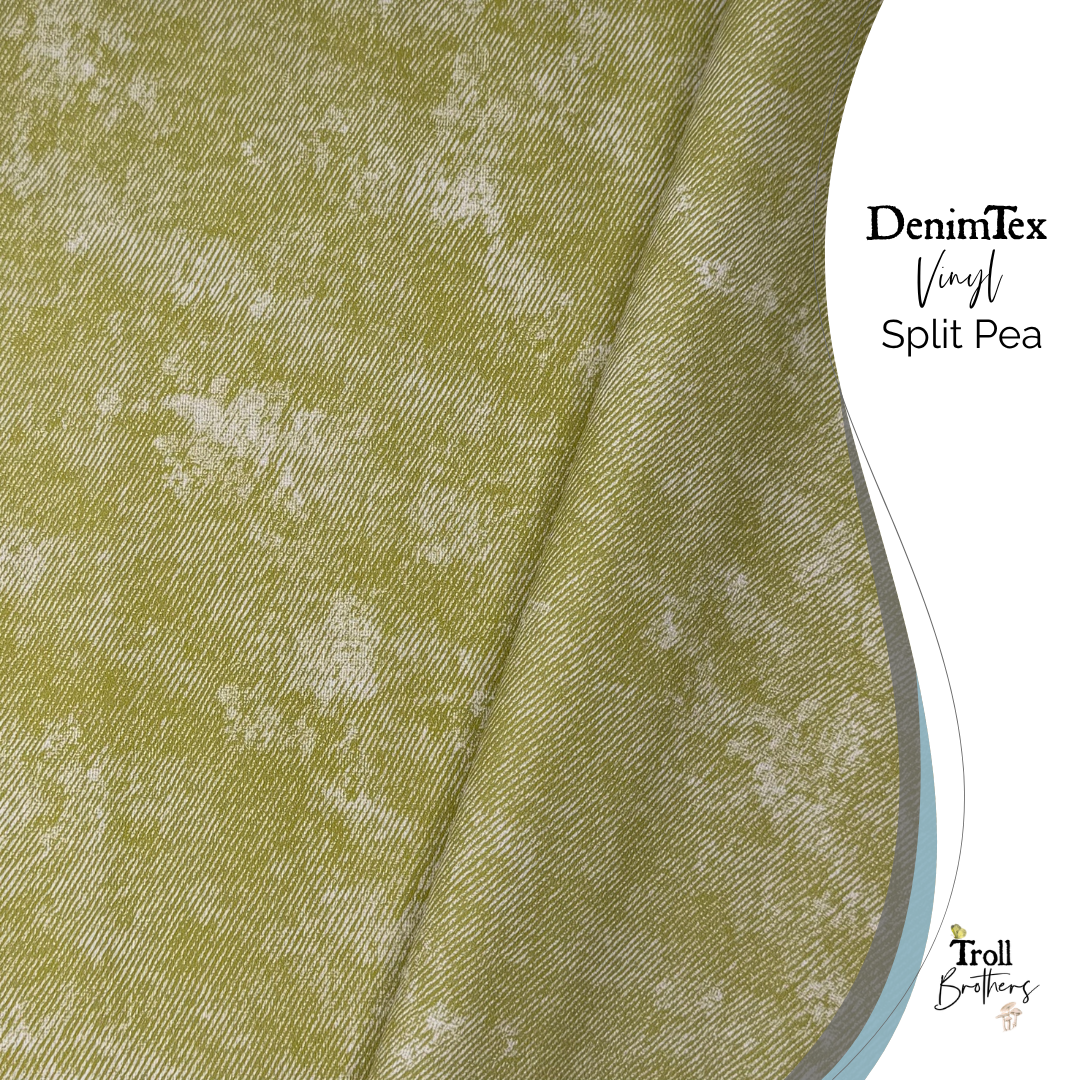 DenimTex Vinyl Split Pea - PER ROLL