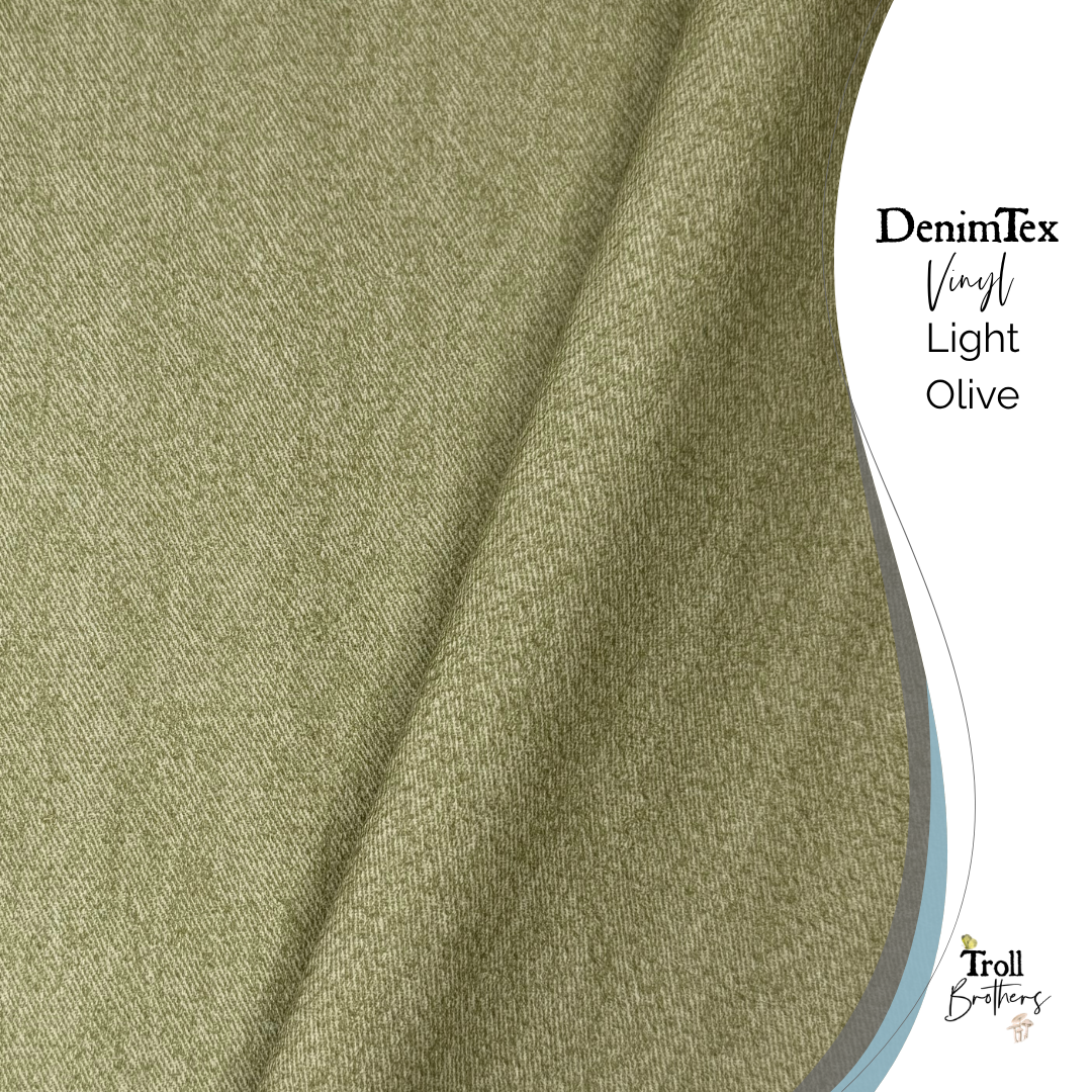 DenimTex Vinyl Light Olive - PER ROLL