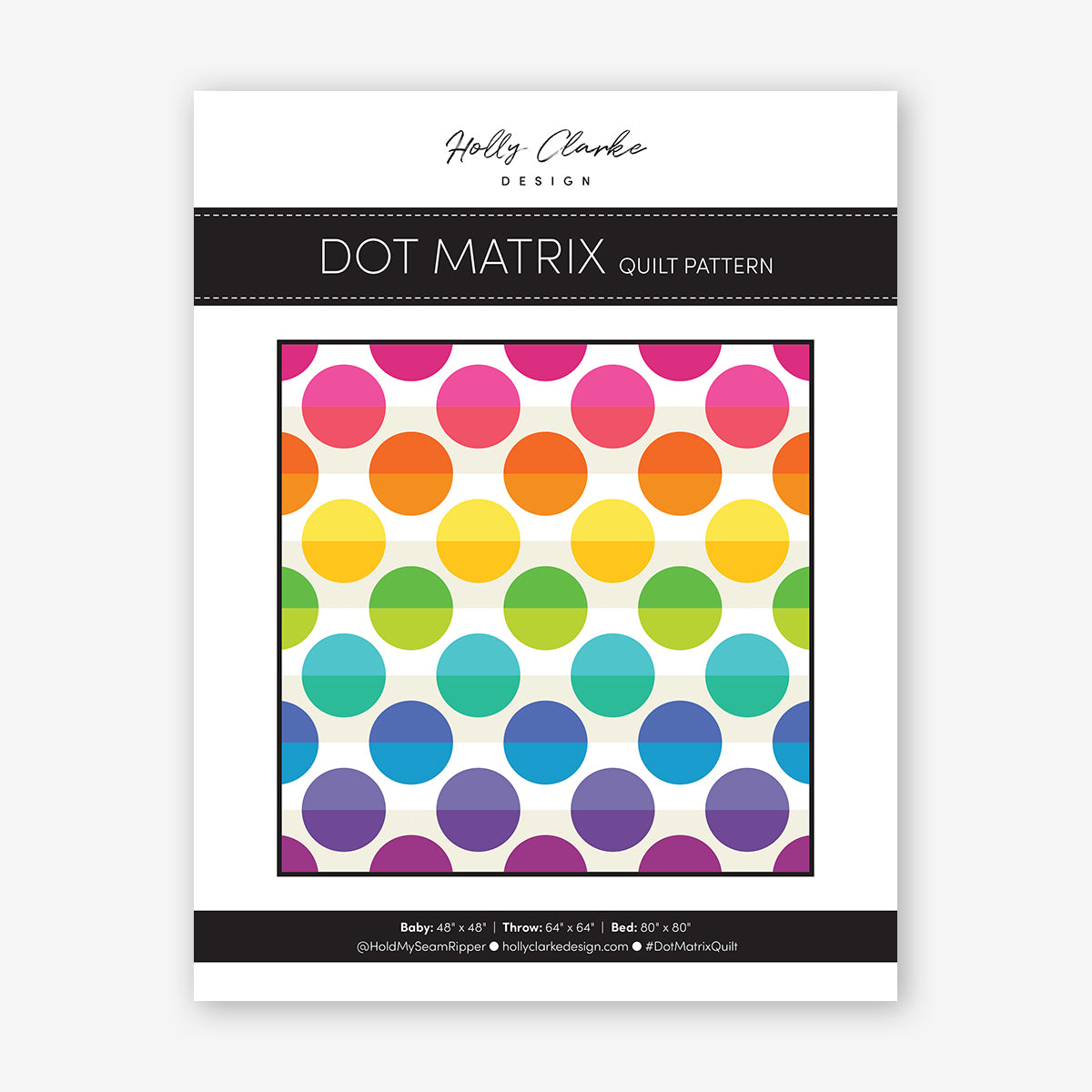 Dot Matrix Quilt Pattern
