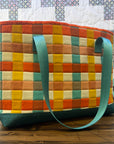 Divided Tablet Tote - Plaid/Insectarium