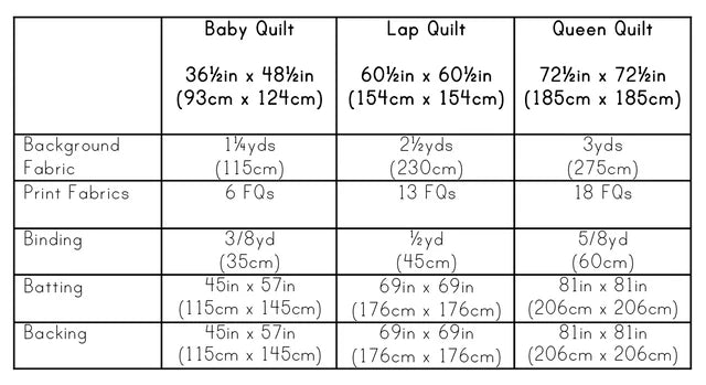 Glitterball Quilt Paper Pattern