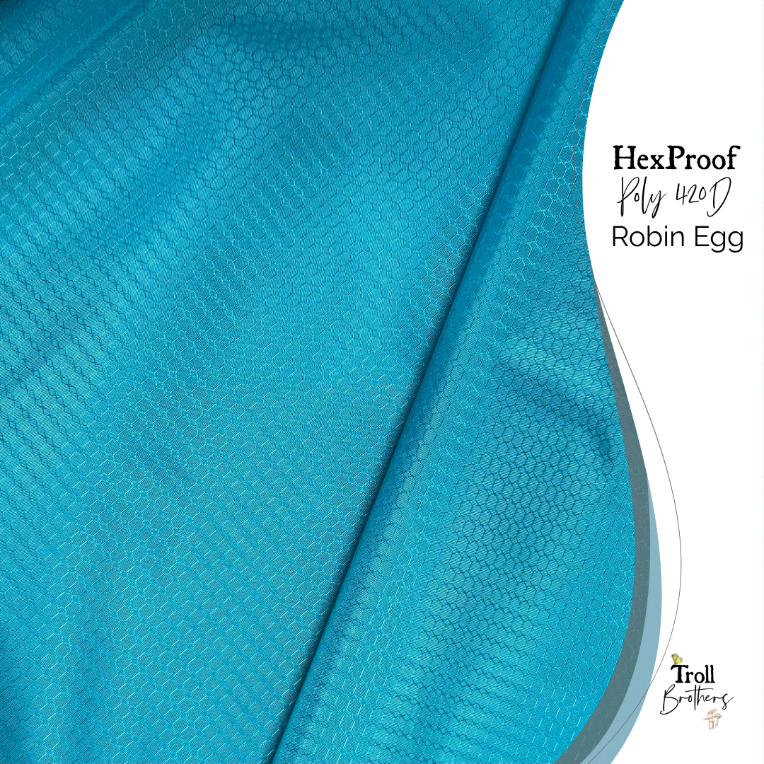 HexProof Poly 420D Robin Egg - PER QUARTER METRE