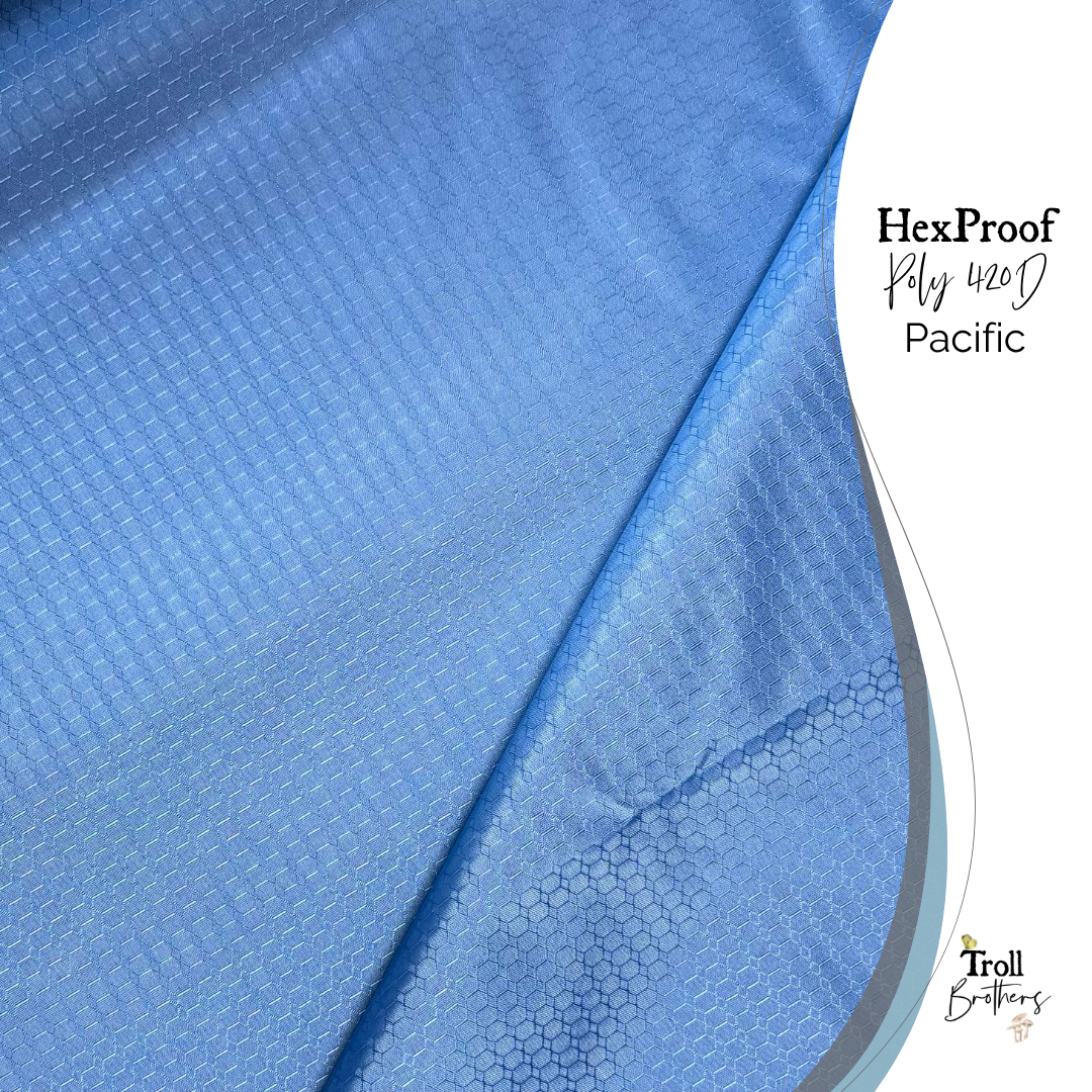 HexProof Poly 420D Pacific - PER QUARTER METRE