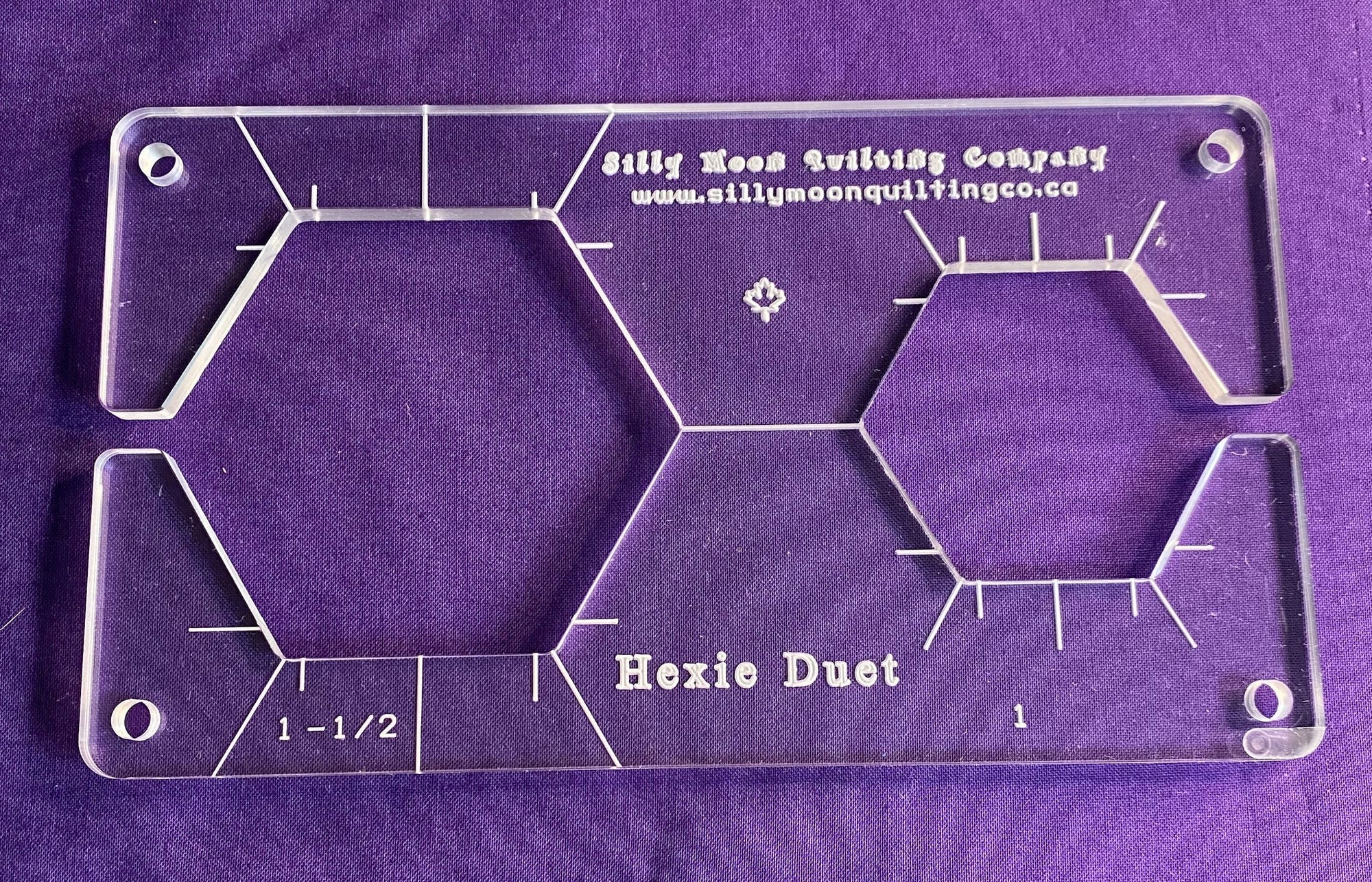 Hexie Duet Ruler - 1/8"