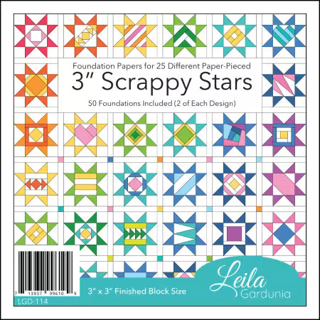 3 inch Scrappy Stars Foundation Paper-Piecing Pad